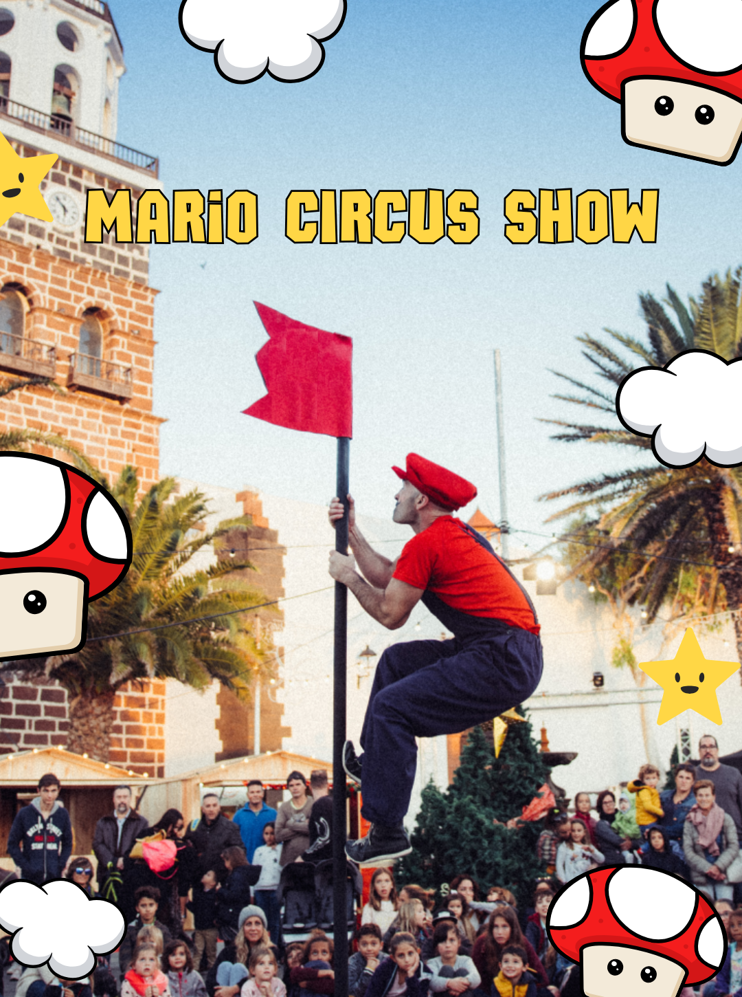 mario circus show Secret show. Aerial Circo de Lanzarote